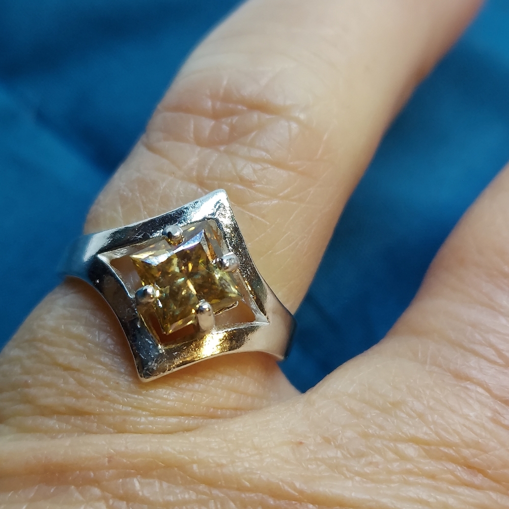 Princess Cut Moissanite Ring